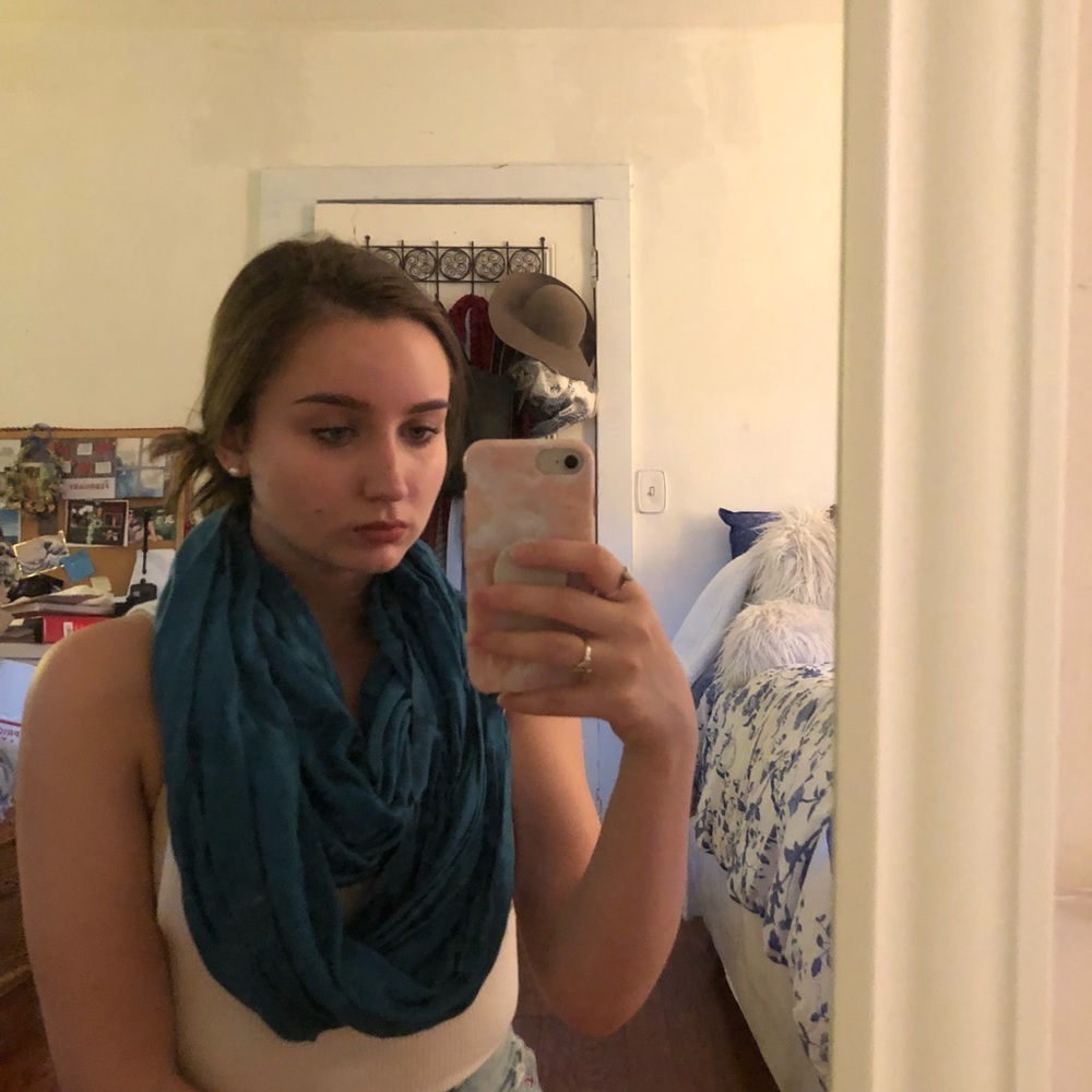 Dark midnight blue scarf